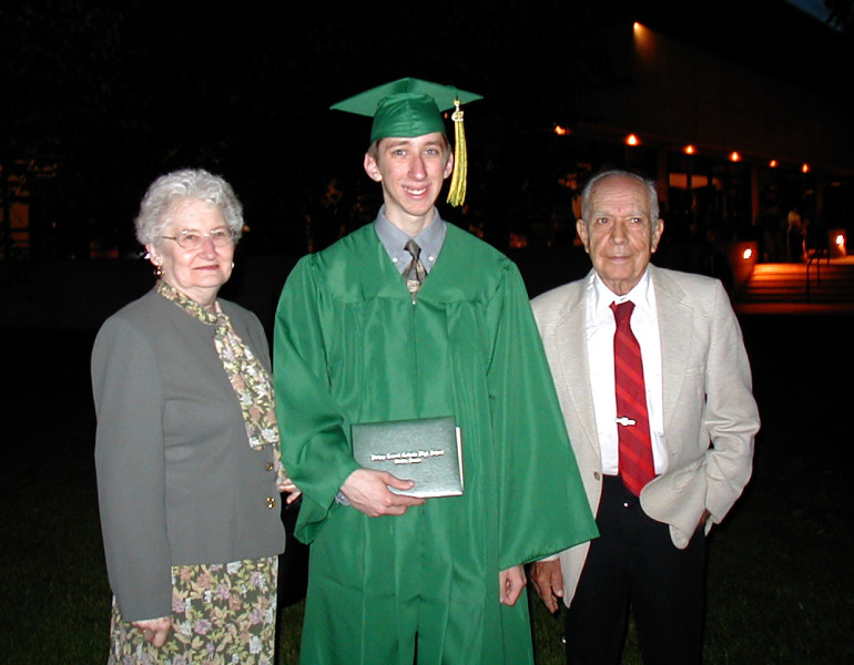 My high school graduation – May 22, 2001